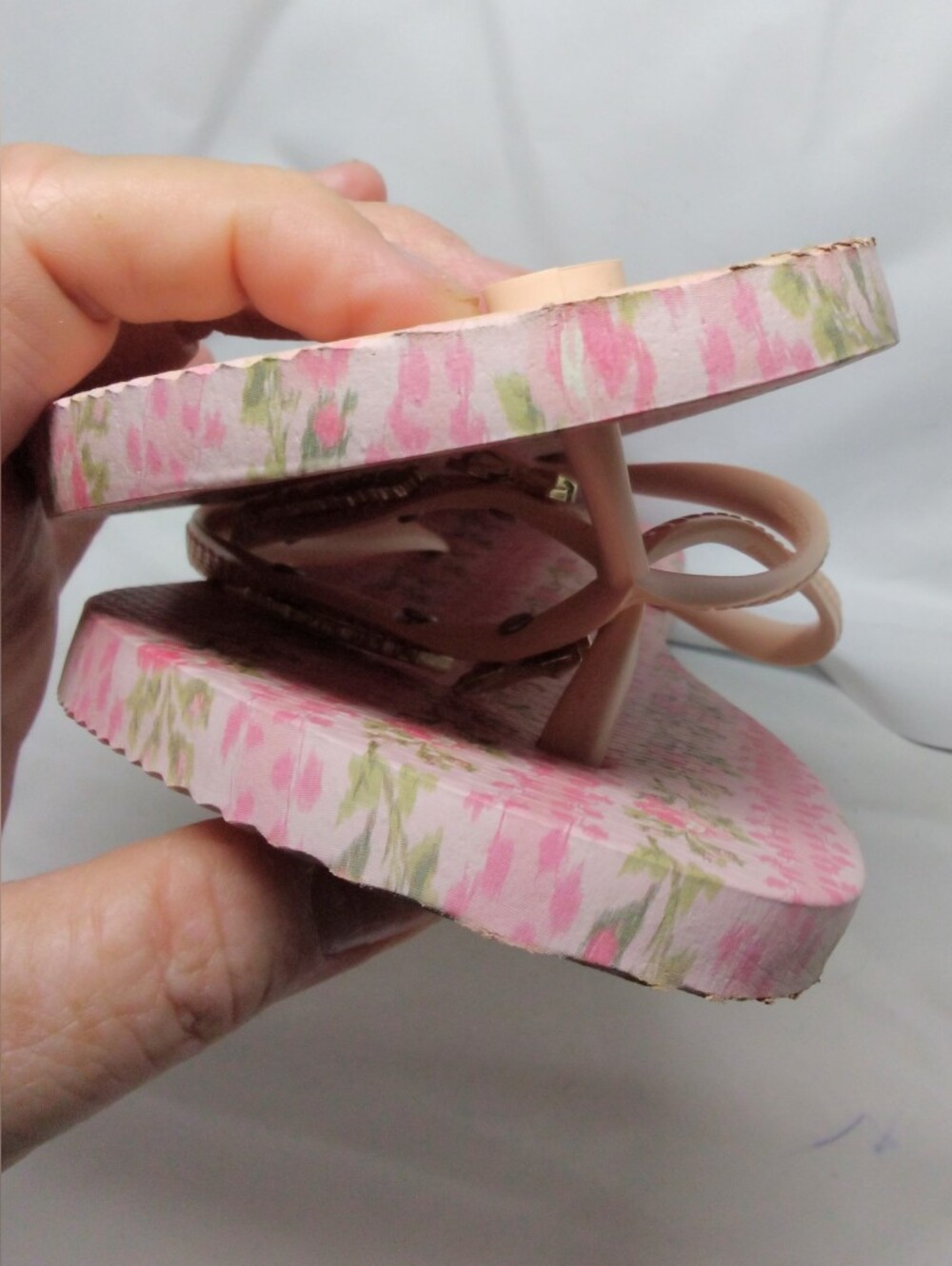 Havaianas Love Shack Fancy Pink Floral Flip Flops Women’s Size 7/8 - Picture 8 of 16